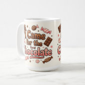 Mug Je suis venu pour le chocolat (Devant gauche)