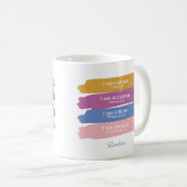 Mug Je suis Versets bibliques Personnalisé (Devant droit)
