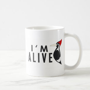 Mug Je suis vivant - pivert affiché par ivoire