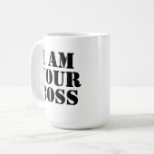 Mug Je suis votre patron. Coutume (Devant gauche)