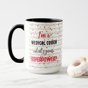 Mug Je suis votre titre Voici quelle est votre superpu