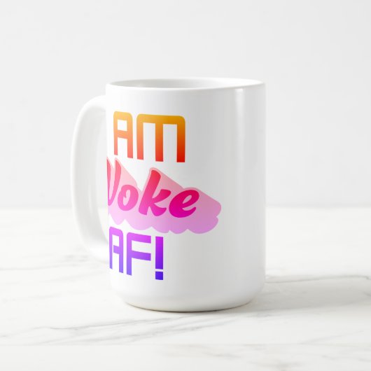 Mug Je suis Woke AF ! (Devant gauche)
