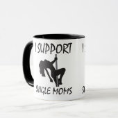 Mug Je Supporte Les Moms Uniques (Devant gauche)