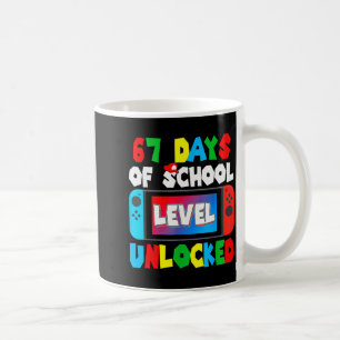 Mug Je survivai 67 jours d'école Joueur 67 jours étudi
