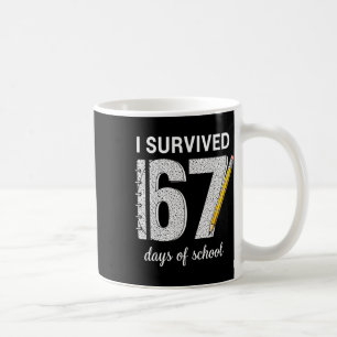 Mug Je Survivre 67 Jours D'école Élèves Enseignants 67