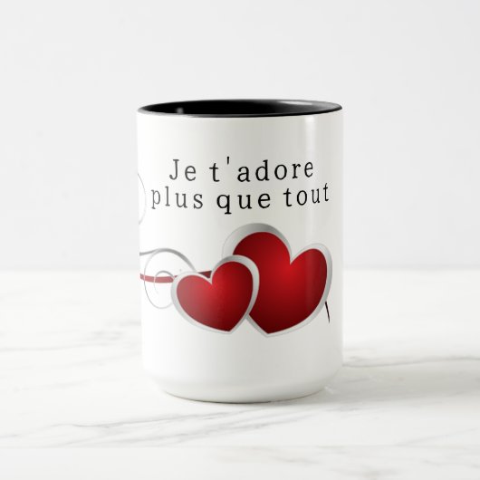 Mug Je t'adore plus que tout (Centre)