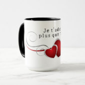 Mug Je t'adore plus que tout (Devant gauche)