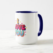 Mug Je t'aime (Devant droit)