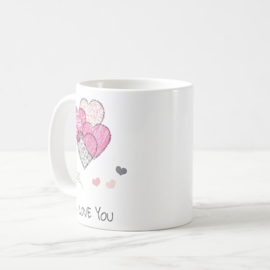 Mug Je t'aime (Devant gauche)