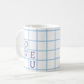 Mug "Je t'aime" (Devant gauche)