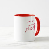 Mug Je T'Aime ! (Devant droit)
