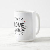 Mug Je t'aime (Devant droit)
