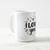 Mug Je t'aime (Devant gauche)