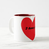 Mug Je t'aime (Devant gauche)