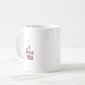 Mug je t'aime (Devant gauche)