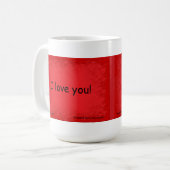 Mug "Je t'aime ! " (Devant gauche)