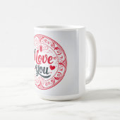 Mug Je t'aime (Devant droit)
