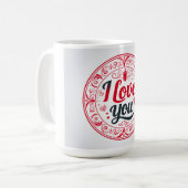 Mug Je t'aime (Devant gauche)