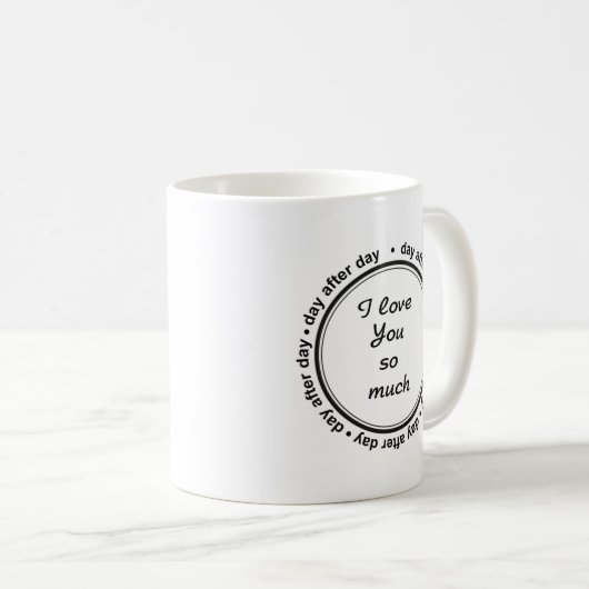 Mug Je t'aime (Devant droit)