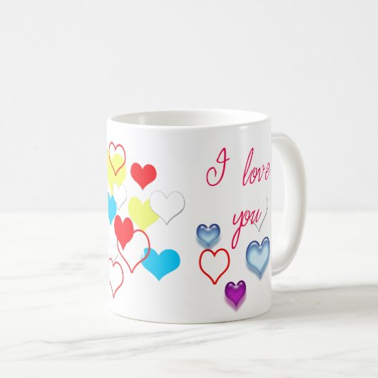 Mug Je t'aime (Devant droit)