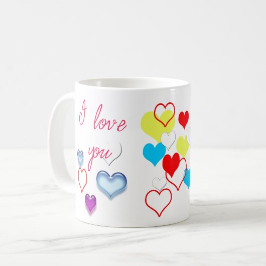Mug Je t'aime (Devant gauche)