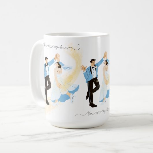 Mug Je t'aime" (Devant gauche)