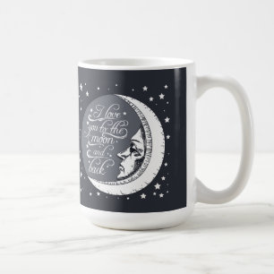 Mug Je t'aime à la lune et au dos