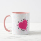 Mug Je t'aime à la lune et au dos (Gauche)