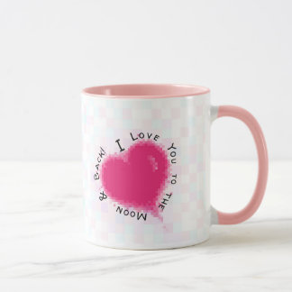 Mug Je t'aime à la lune et au dos
