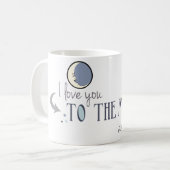 Mug Je t'aime à la lune et au dos (Devant gauche)