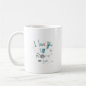 Mug Je t'aime à la lune et au dos (Gauche)