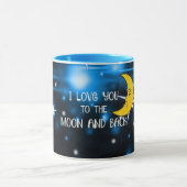 Mug Je t'aime à la lune et retour, design populaire (Centre)