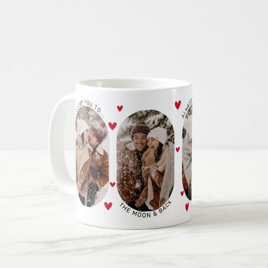 Mug Je T'Aime À La Lune & Valentines (Devant gauche)