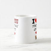 Mug Je T'Aime À Penser À Toi Avec Des Embrous Et Des B (Centre)