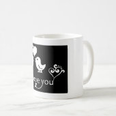 MUG "JE T'AIME" AMATEURS (Devant droit)