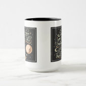Mug Je t'aime au noir de lune et de dos (Centre)