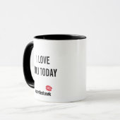 Mug Je t'aime aujourd'hui (tasse) (Devant gauche)