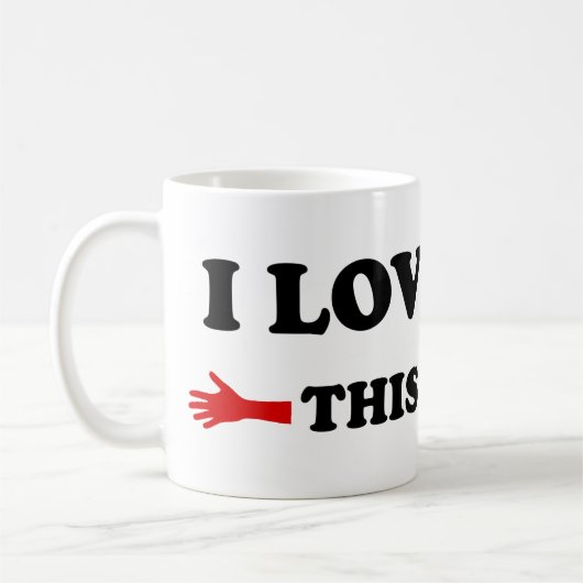 Mug Je t'aime autant Bras ouverts (Gauche)