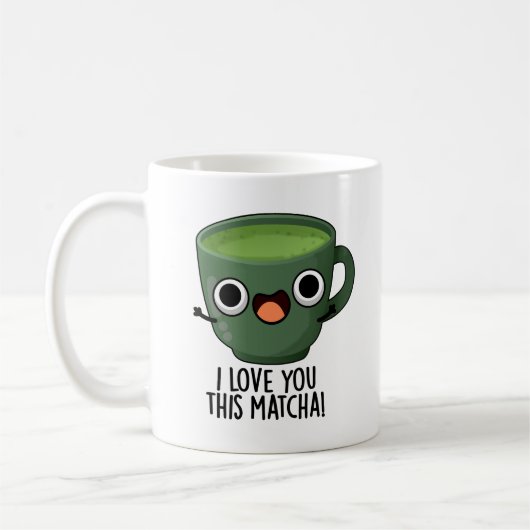 Mug Je t'aime autant que ce Matcha Blagues de boissons (Gauche)