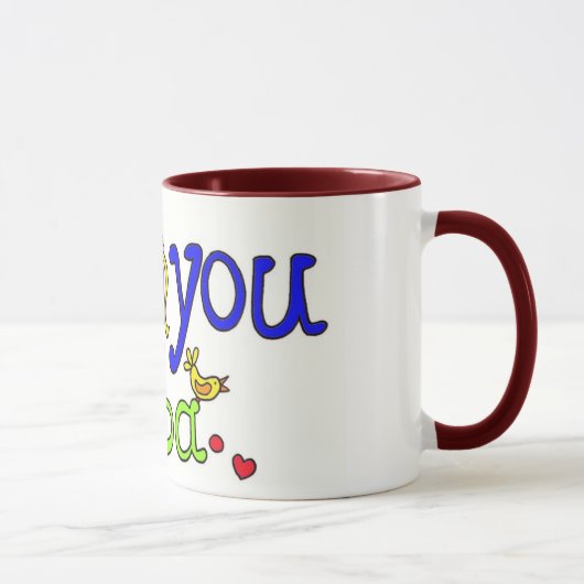 Mug Je t'aime baba (Droite)