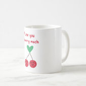 Mug Je t'aime beaucoup Cherry Valentine (Devant droit)