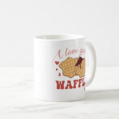 Mug Je T'Aime Beaucoup De gaufre (Devant droit)