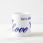 Mug Je t'aime Bluebird Personnalisé (Centre)