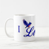 Mug Je t'aime Bluebird Personnalisé (Gauche)