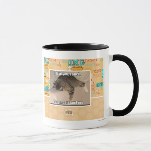 Mug Je t'aime, canapé. (Droite)