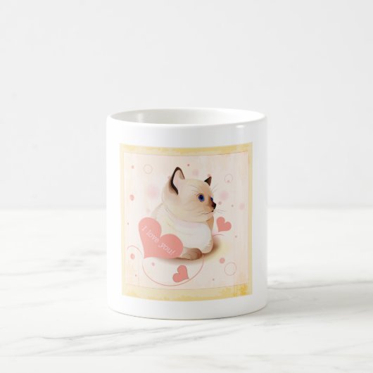 Mug Je T'Aime Chat (Centre)