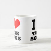 Mug Je T'AIME chaussettes hautes (Centre)
