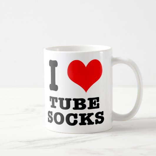 Mug Je T'AIME chaussettes hautes (Droite)