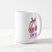 MUG JE T'AIME CHERRY BEAUCOUP (Devant droit)