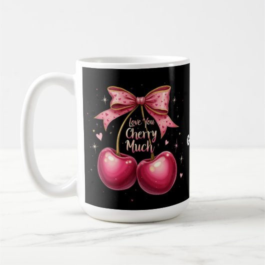 Mug Je t'aime Cherry Much Un Valentin doux et drôle (Gauche)